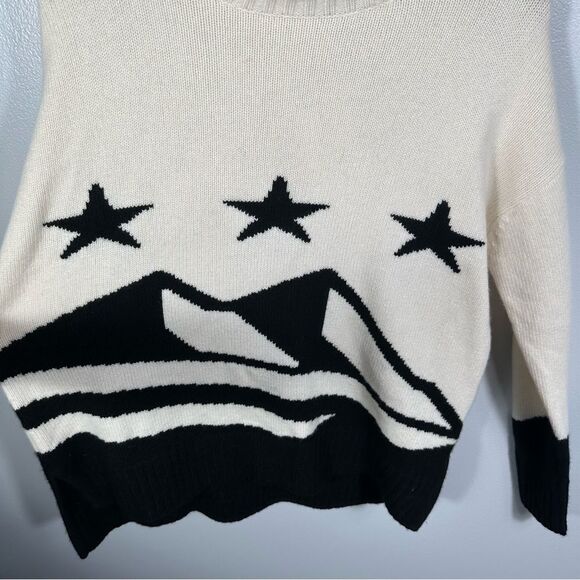 NakedCashmere Stella Star Graphic Turtleneck Cashmere Sweater NWT Size Small - Picture 7 of 16